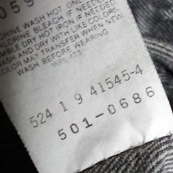 Vintage 80s Levi's 501 Red Tab Button Fly Acid Wash Jeans - Picture 5 of 8